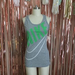 Nike Green Grey Tank Top
